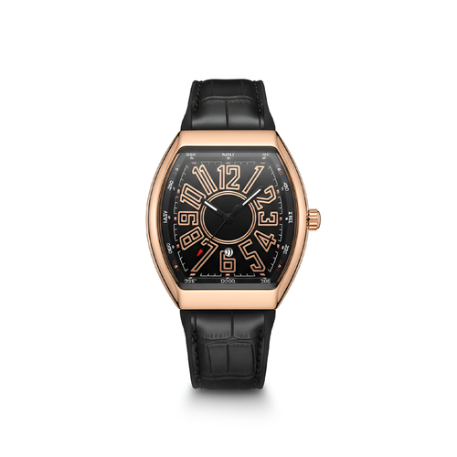 Franck Muller Vanguard Black Dial Luxury Watch – Black GOLD Edition