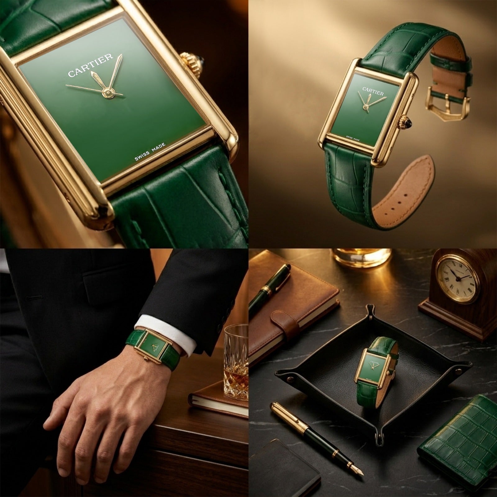 Cartier Tank Louis Cartier Watch - Emerald Green Edition