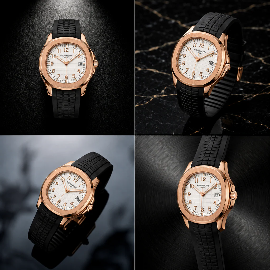 Patek Philippe Aquanaut White Dial – Rose Gold Luxury Edition