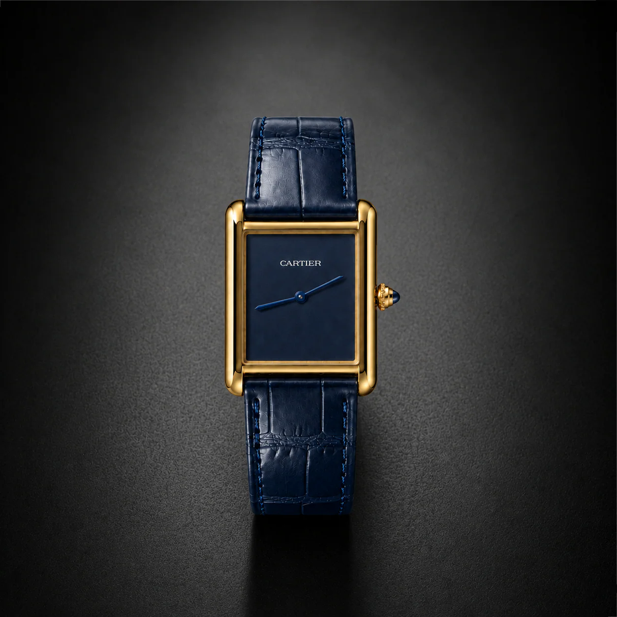 Cartier Tank Louis - Midnight Blue Lacquer Edition