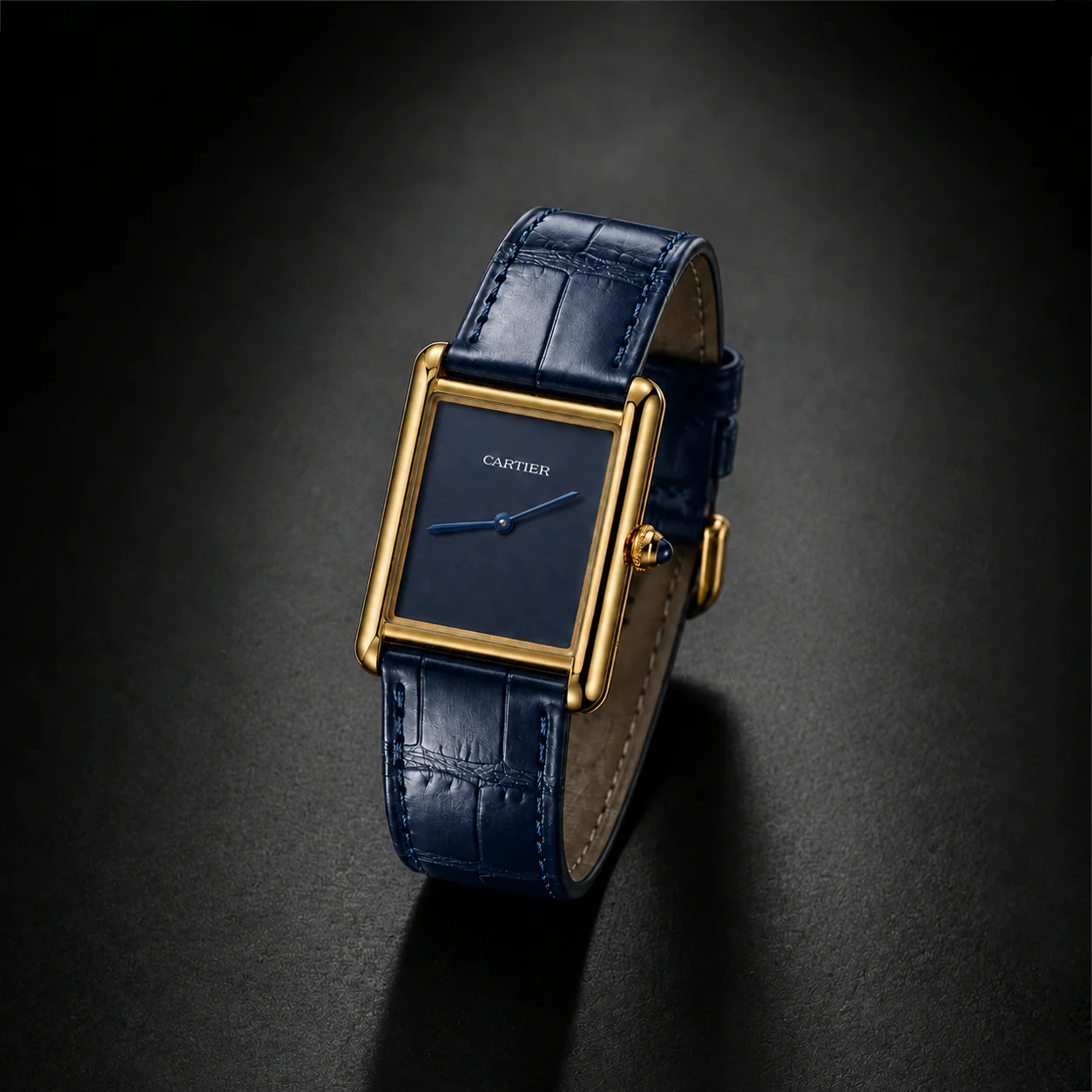 Cartier Tank Louis - Midnight Blue Lacquer Edition