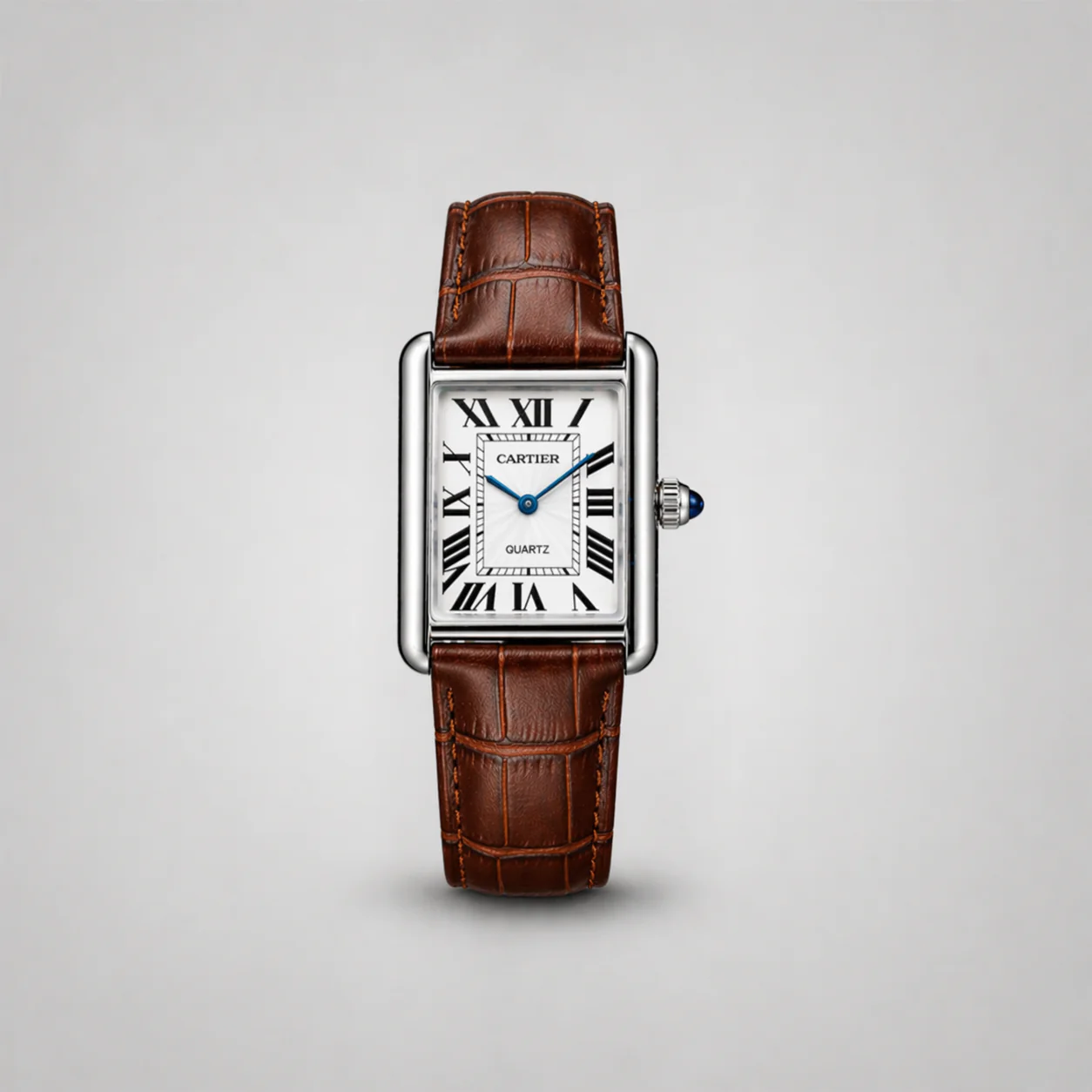 Cartier Tank Must Wrist Watch Brown & White Edition