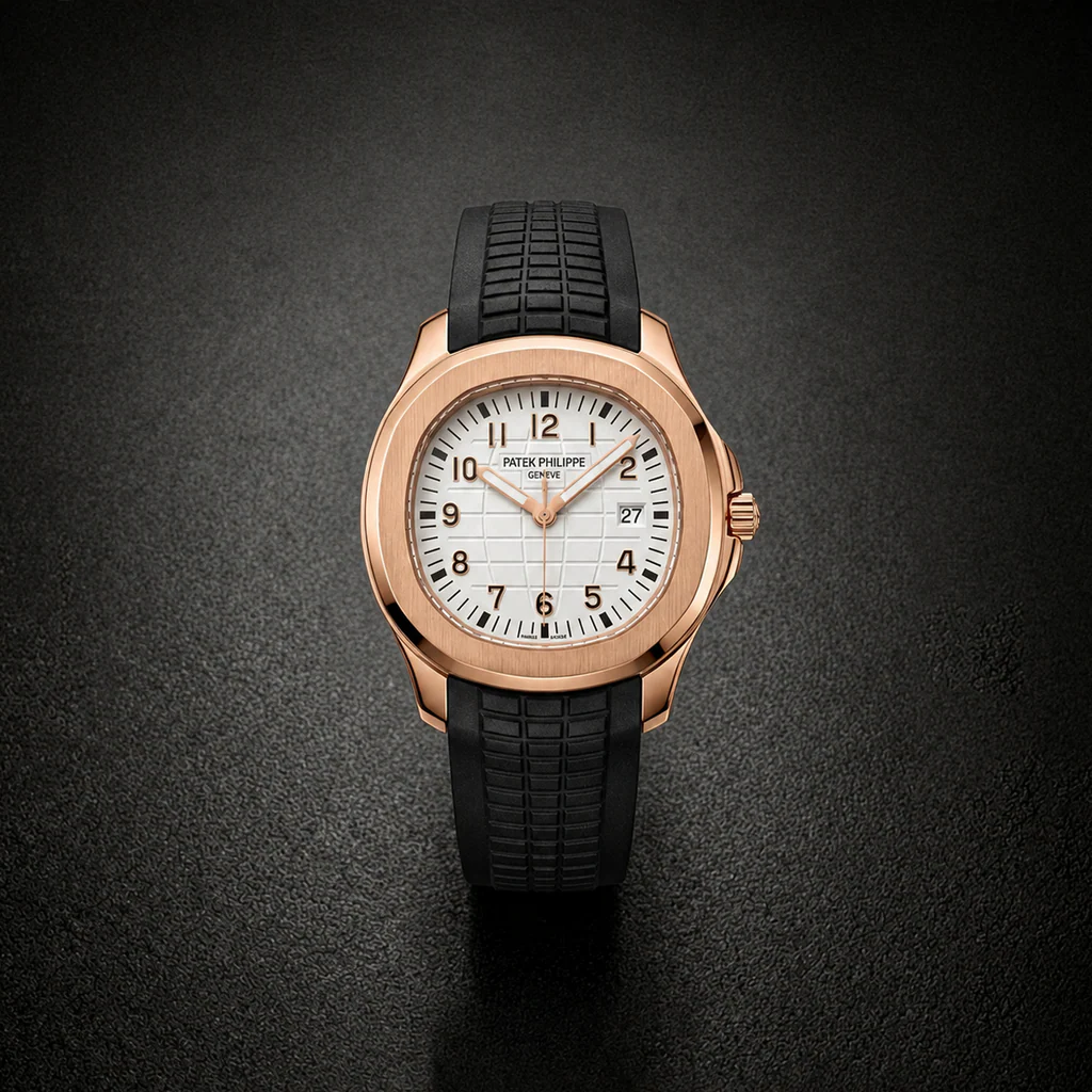 Patek Philippe Aquanaut White Dial – Rose Gold Luxury Edition